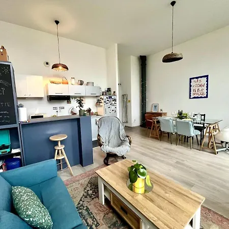 L'atelier Lillois 57m2 4 Pers Balcon - Prox Metro Apartment *