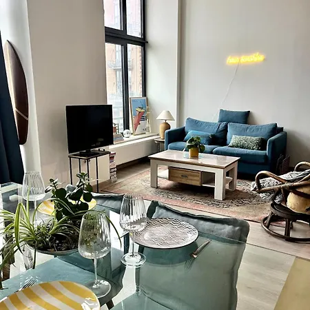 L'atelier Lillois 57m2 4 Pers Balcon - Prox Metro